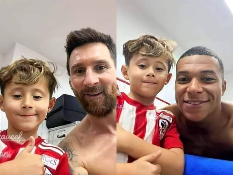 أمير بلايلي مع مبابي وميسي 