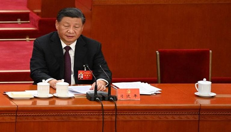 الرئيس الصيني خلال اختتام مؤتمر الحزب الشيوعي