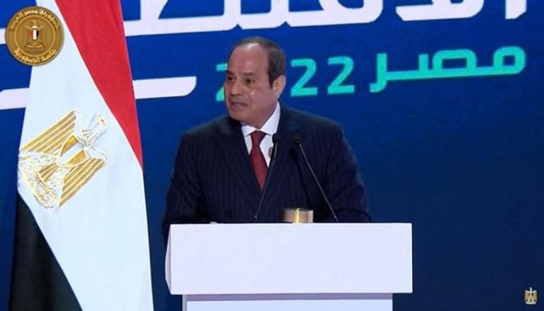 الرئيس المصري خلال الجلسة الافتتاحية للمؤتمر الاقتصادي 