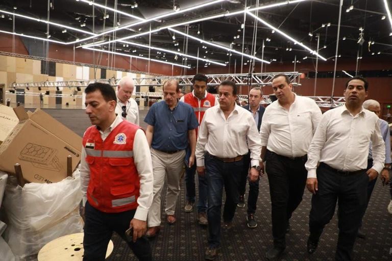 أثناء إعلان مبادرة مدينة شرم الشيخ خالية من أكياس البلاستيك أحادية الاستخدام