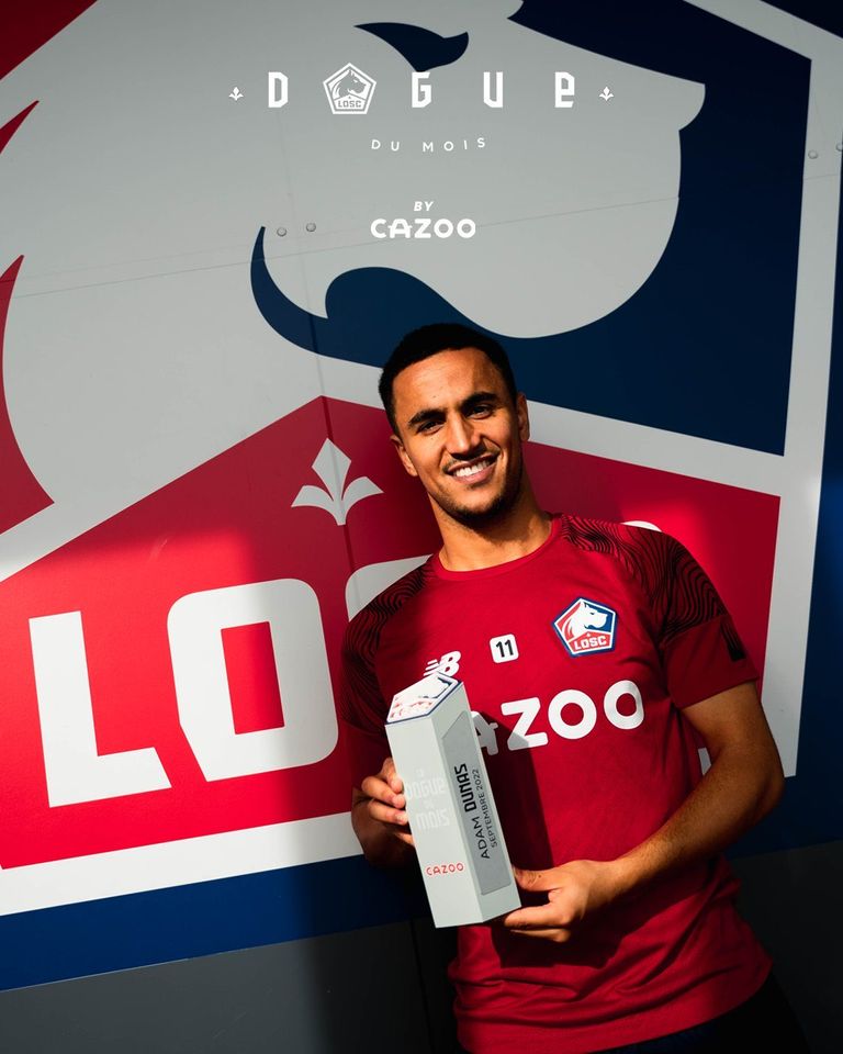 أدم وناس أدم وناس لاعب ليل في مباراة موناكو