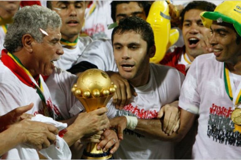 منتخب مصر بطل أمم أفريقيا 2008 السوبر المصري في الإمارات - صورة أرشيفية