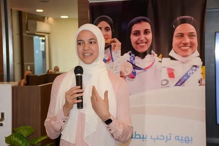 البطلة الأولمبية المصرية هداية ملاك البطلة الأولمبية المصرية هداية ملاك