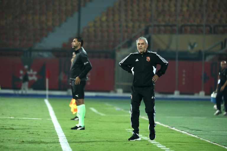 مارسيل كولر مدرب الأهلي أليو ديانج لاعب الأهلي المصري