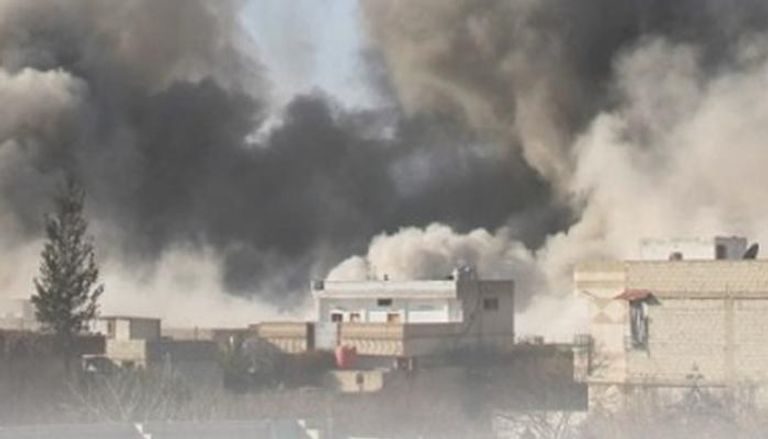 قصف سابق على العاصمة دمشق