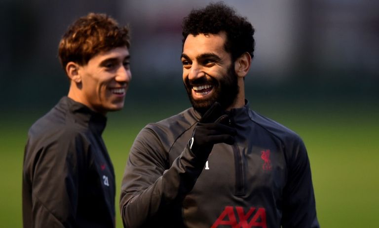 محمد صلاح وكوستاس تسيميكاس محمد صلاح ويورجن كلوب