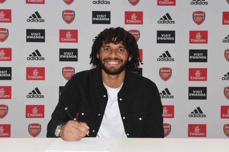 محمد النني لاعب وسط أرسنال