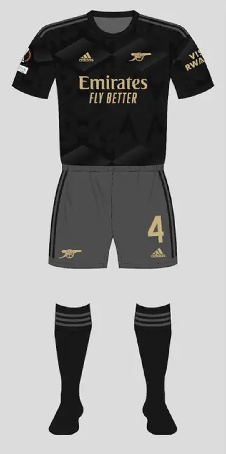 طقم أرسنال أمام أيندهوفن لاعبو أرسنال بالطقم الأساسي