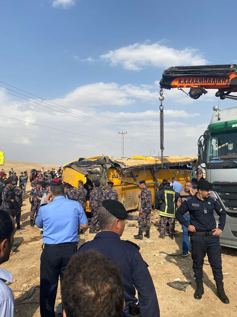 انقلاب حافلة في الأردن