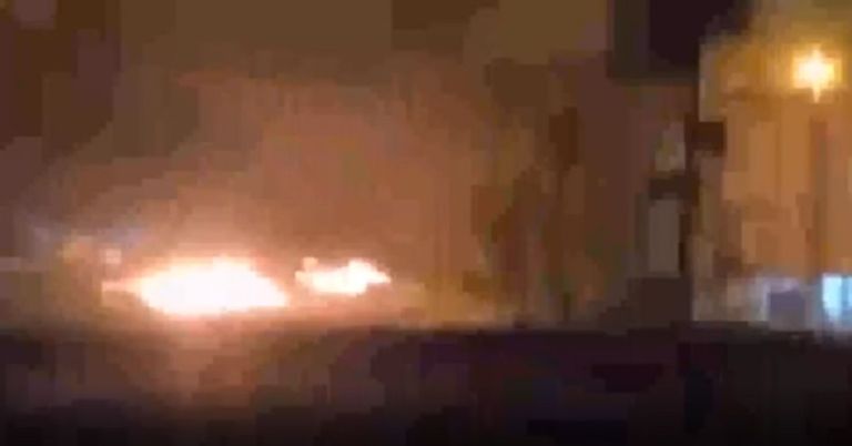 آثار حريق سجن إيفين الإيراني - أرشيفية