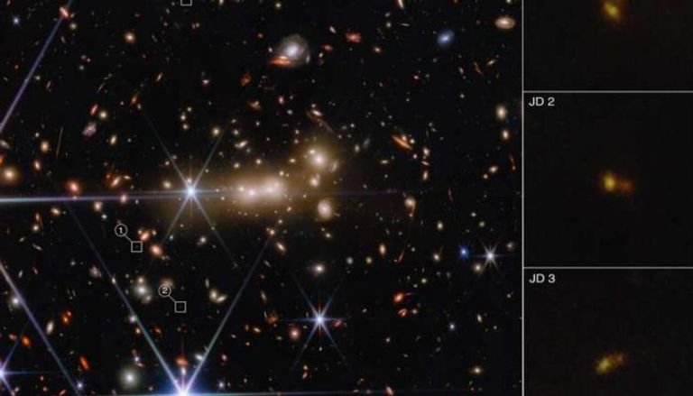 جيمس ويب يلتقط صورة لمجرة من الكون المبكر بتفاصيل مذهلة 