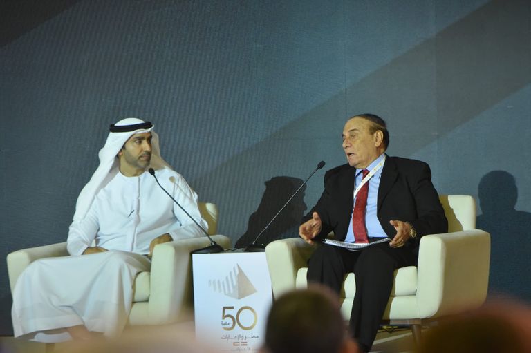 جانب من احتفالية مرور 50 عامًا على علاقات مصر والإمارات