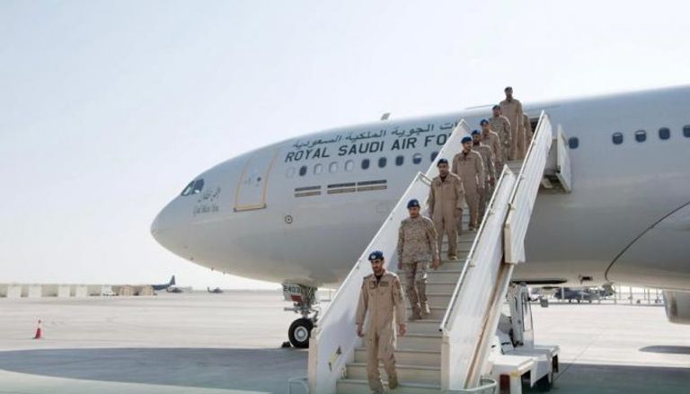 لحظة وصول القوات الجوية السعودية (وزارة الدفاع)