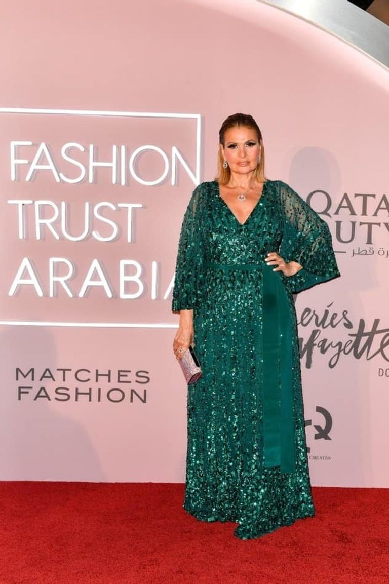 إطلالة يسرا في حفل Fashion Trust Arabia