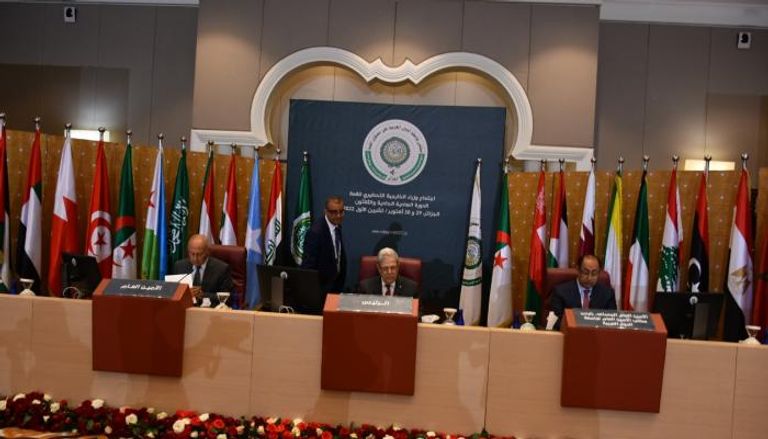 جانب من اجتماع وزراء الخاريجة العرب بالجزائر