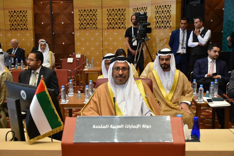 جانب من اجتماعات وزراء الخارجية العرب في الجزائر