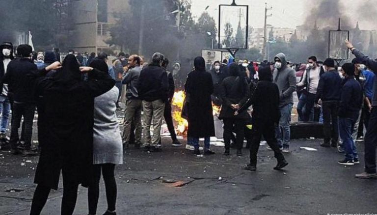 جانب من الاحتجاجات في إيران - أرشيفية