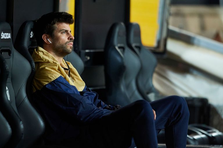 جيرارد بيكيه فرحة لاعبي برشلونة بالفوز على فالنسيا