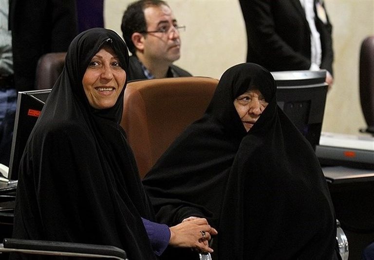 عفت مرعشي زوجة الرئيس الإيراني الأسبق هاشمي