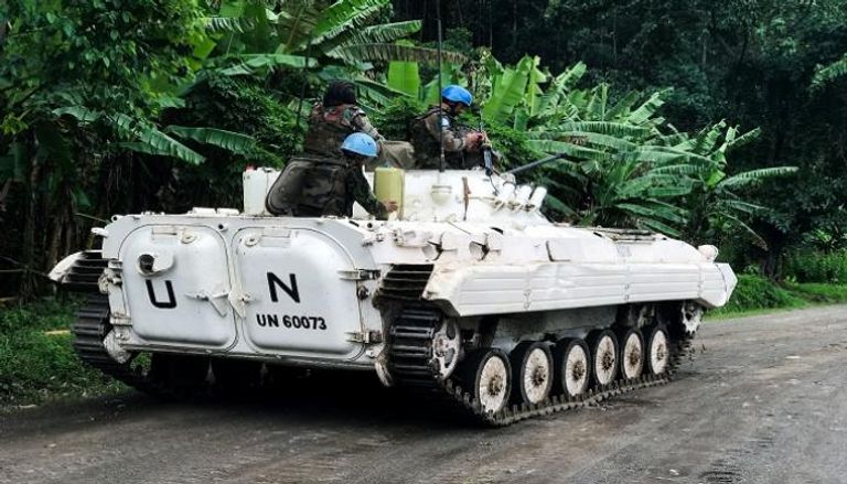 دورية لقوات حفظ السلام التابعة للأمم المتحدة في الكونغو
