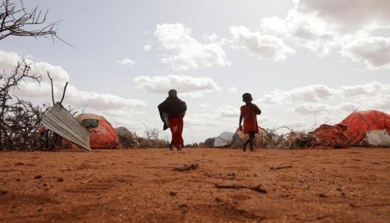 مخيم ككساري للنازحين داخليا في منطقة جيدو بالصومال - رويترز