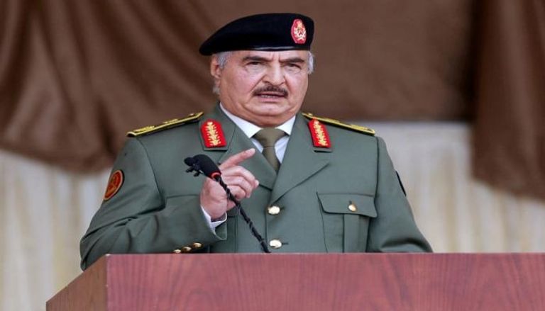 القائد العام للجيش الليبي المشير خليفة حفتر. (أرشيفية)