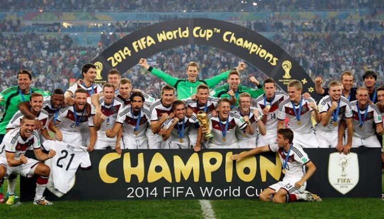 منتخب ألمانيا بطل كأس العالم 4 مرات 