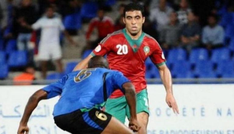 عبدالرزاق حمدالله بقميص المنتخب المغربي