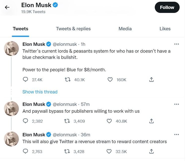 الملياردير الأمريكي إيلون ماسك وتويتر