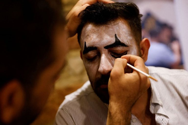 احتفالات الهالوين في مقهى ببغداد