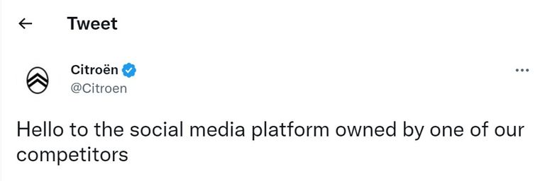 تغريدة سيتروين ماركة سيتروين