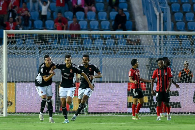 محمد شريف في مباراة الداخلية والأهلي محمد شريف مهاجم الأهلي ضد الداخلية