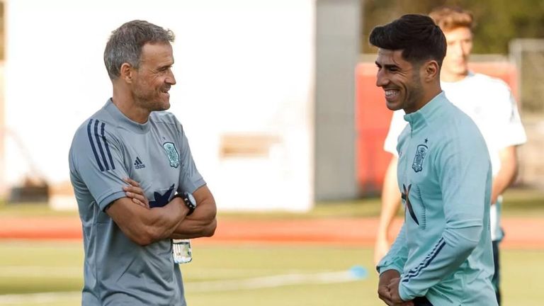 أسينسيو مع لويس إنريكي ريال مدريد