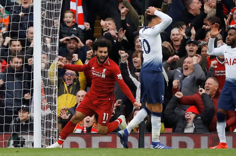 صلاح أمام توتنهام