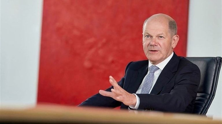 المستشار الألماني ورئيس الصين