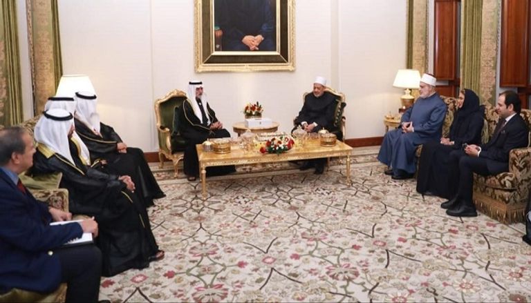 شيخ الأزهر مع الشيخ نهيان بن مبارك آل نهيان