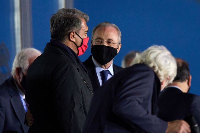 بيريز ولابورتا رئيسا ريال مدريد وبرشلونة ريال مدريد وبرشلونة