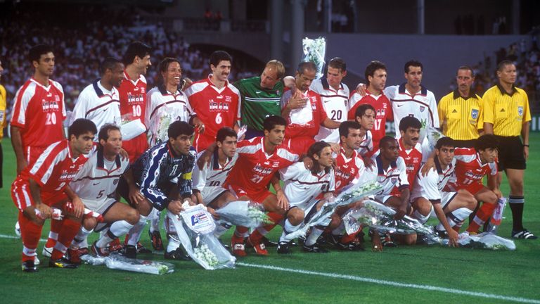 منتخب إيران ضد أمريكا في كأس العالم 1998 منتخب إيران ضد أمريكا في كأس العالم 1998