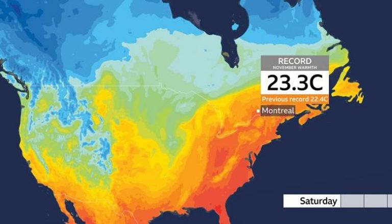 كيبيك تشهد ارتفاعا غير مسبوق في الحرارة