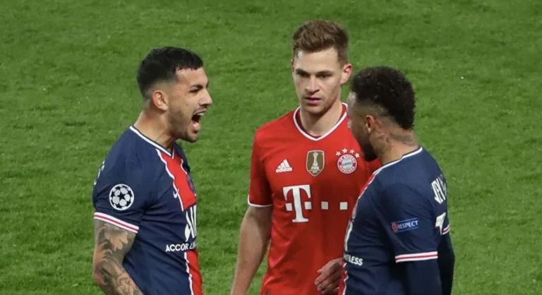 نيمار يستفز كيميتش ميسي بقميص برشلونة ضد بايرن ميونخ