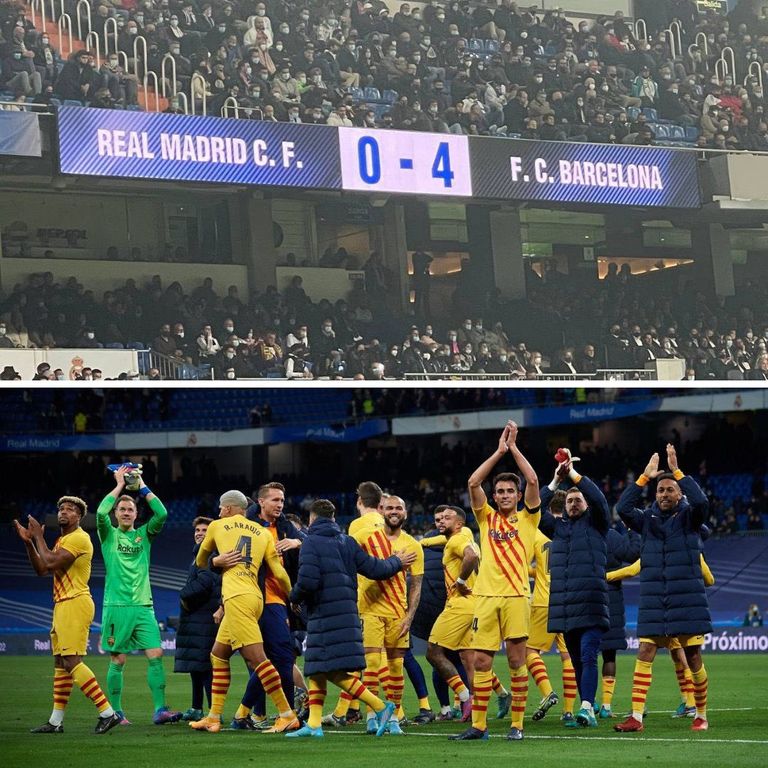 ريال مدريد يخسر برباعية أمام برشلونة من فوز رايو فايكانو على ريال مدريد