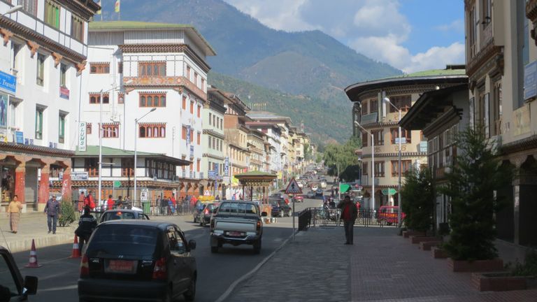   Norzen Lam Street is one of the tourist spots in Bhutan