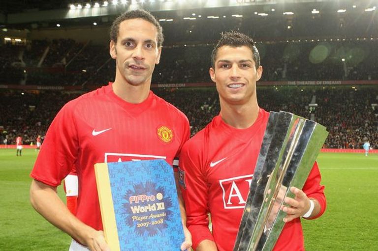 ريو فرديناند وكريستيانو رونالدو ريو فرديناند أسطورة مانشستر يونايتد