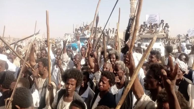 اجتماع سابق لمجلسي نظارات البجا والسيادة السوداني