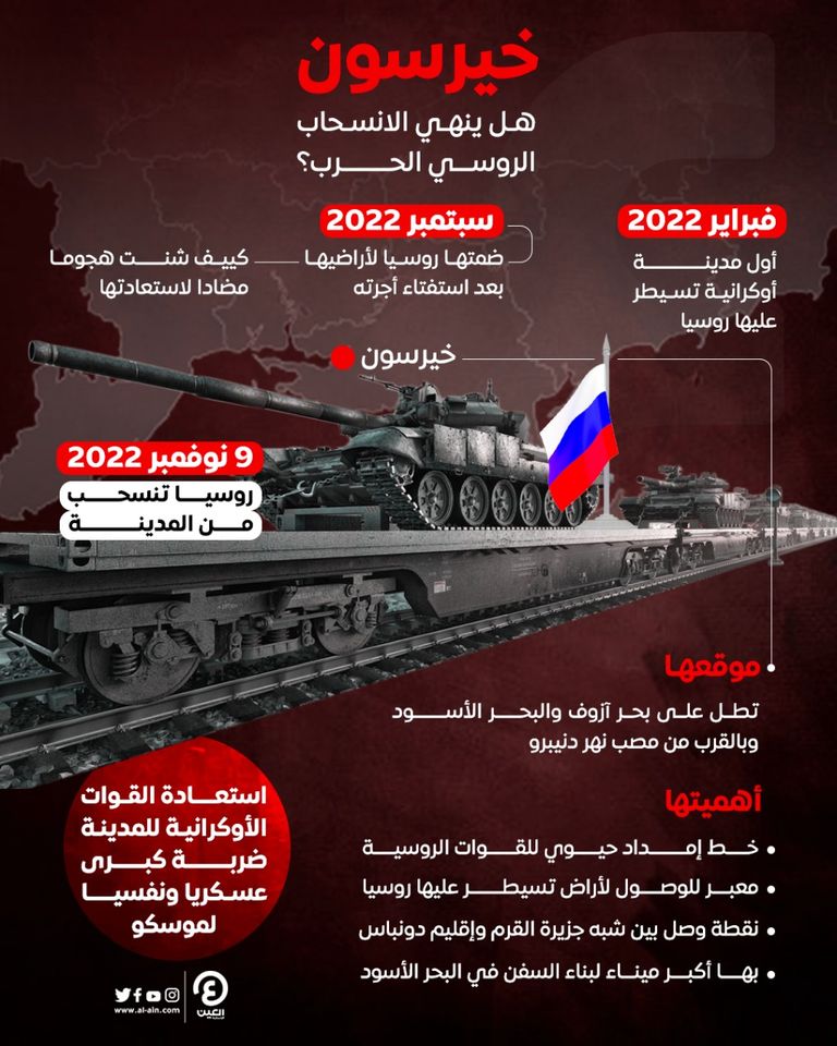 شاحنة عسكرية روسية في مدخل خيرسون - أ.ف.ب