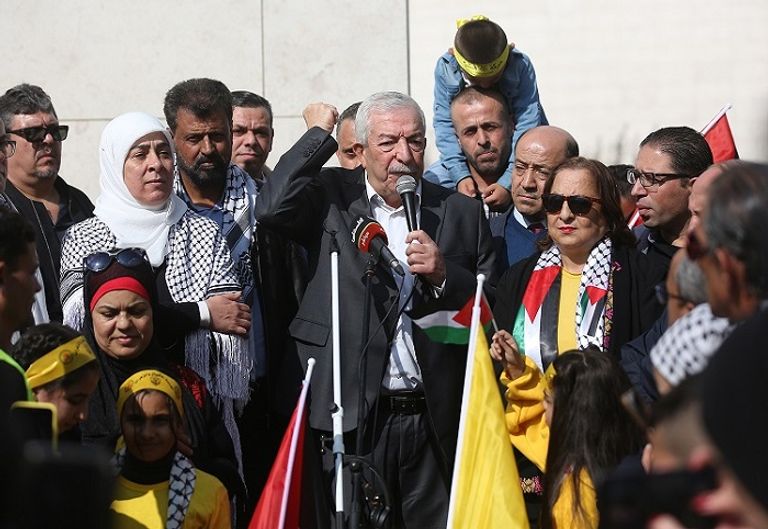 جانب من مراسم إحياء ذكرى رحيل ياسر عرفات في غزة