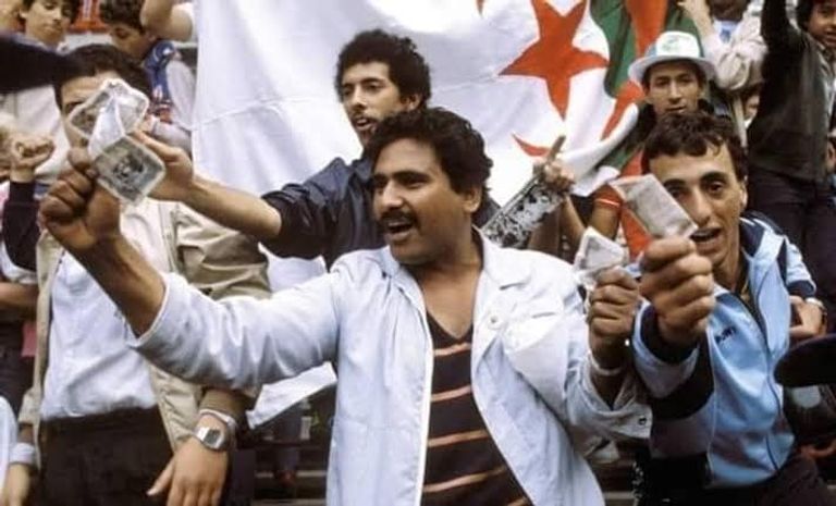 جماهير الجزائر منتخب الجزائر في كأس العالم 1982