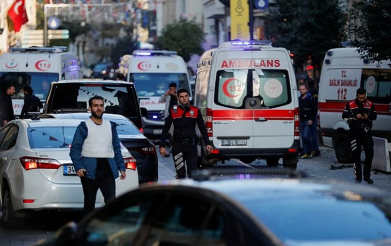 موقع الانفجار الرئيس التركي، رجب طيب أردوغان