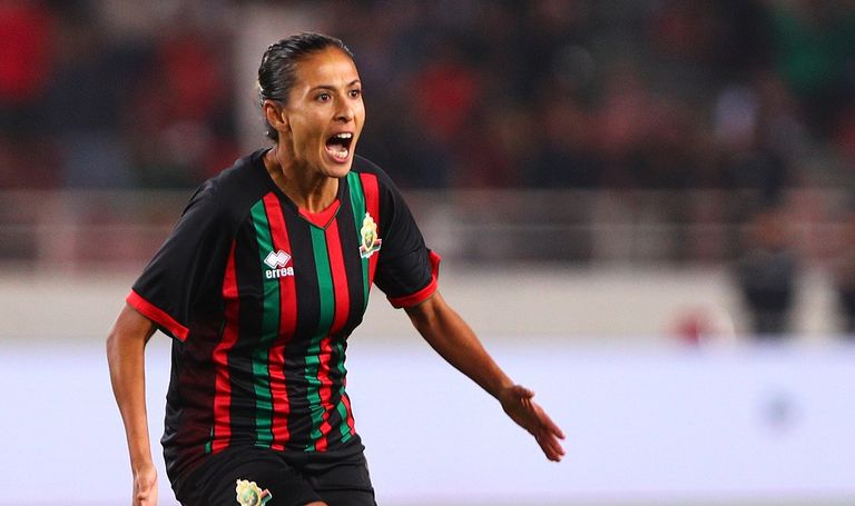 Ibtisam Jaradi, the FAR player, is the top scorer in the African Women's Champions League
