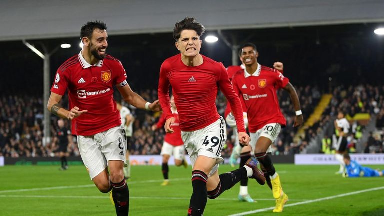 فرحة جارناتشو ضد فولهام محمد صلاح يسجل لفريقه ليفربول ضد فولهام